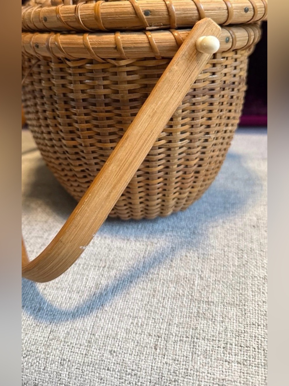 Nantucket Basket, c1988 unique and collectible Handbag or basket or best offer - Picture 5 of 12